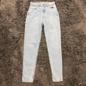 American Apparel denim light 2000s y2k blue the high waist blue jeans size 27